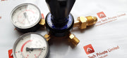 Harris 801 oxygen regulator- dual gauges
