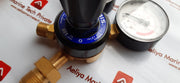 Harris 801 oxygen regulator- dual gauges
