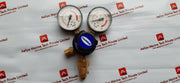 Harris 801 oxygen regulator- dual gauges