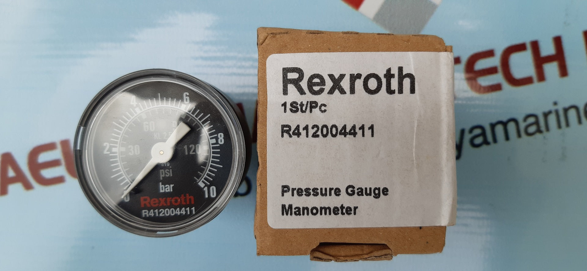 Rexroth pg1-sas-adj pressure gauge manometer r412007871