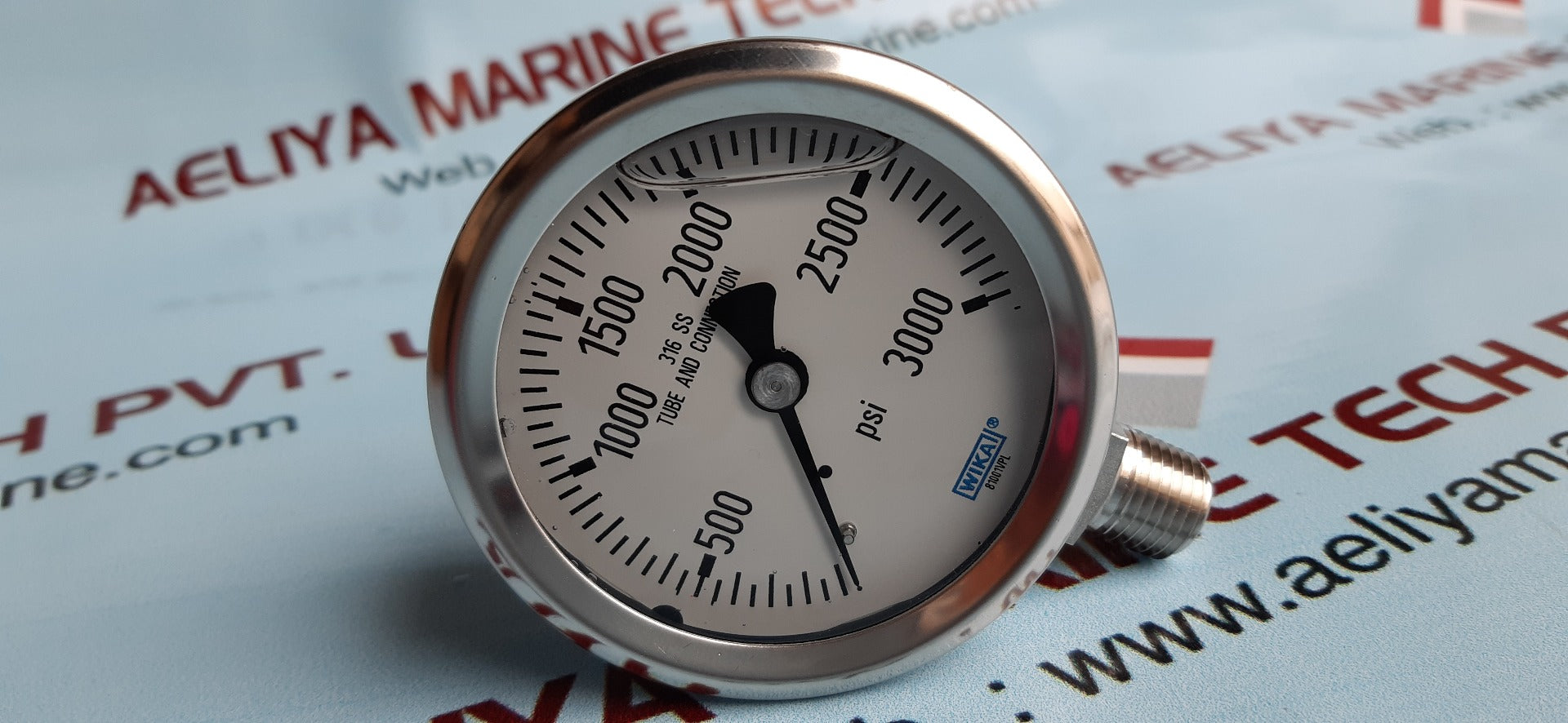 Wika 213.53.63 pressure gauge 21kg/cm2 & psi