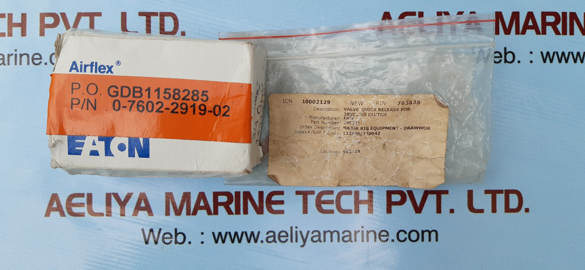 Eaton airflex 145141df quick release valve