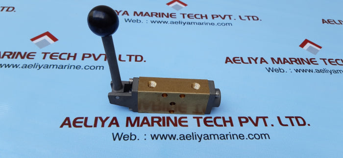 Brass valve 4 way 3 position hand ball control valve