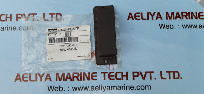 Parker end plate p2v-am512hs 9302 0863-02