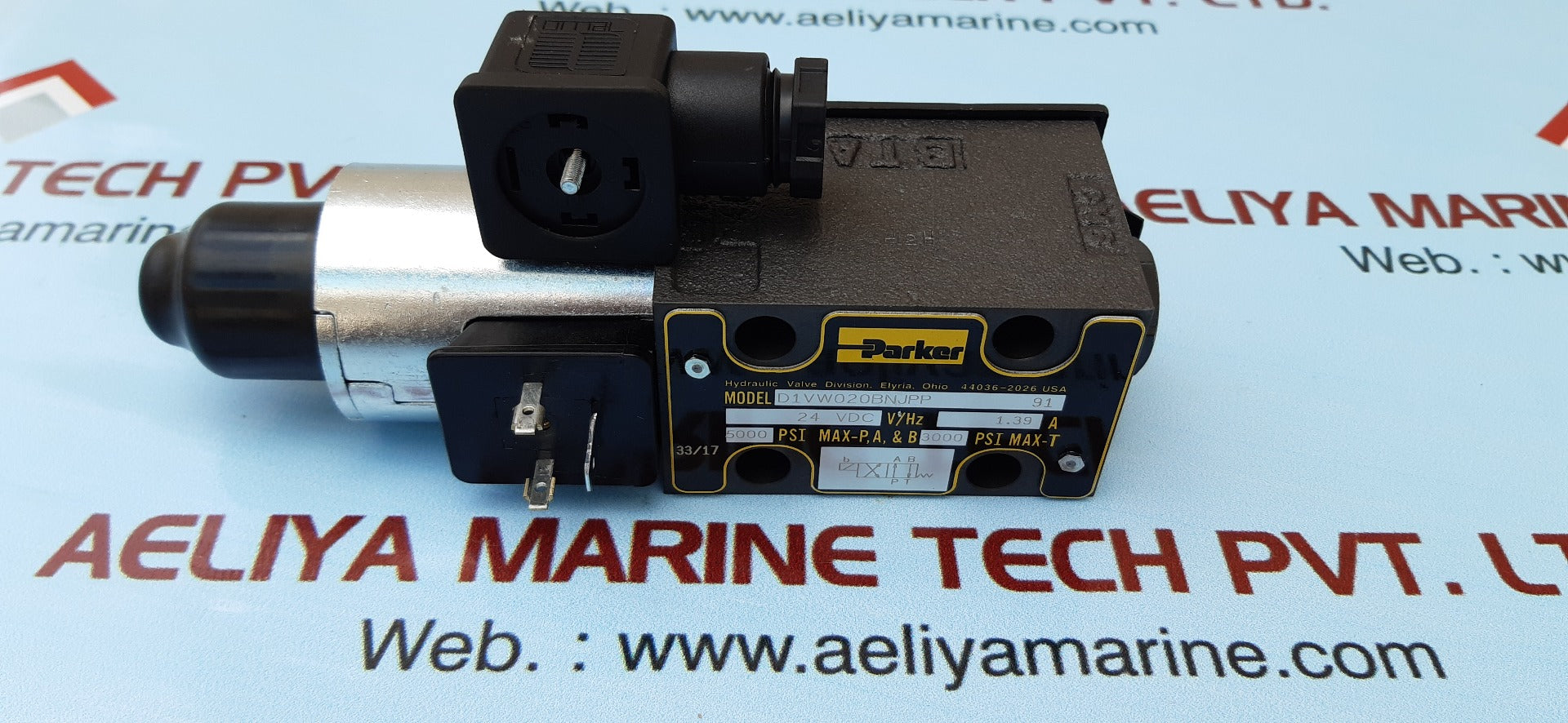 Parker d1vw020bnjpp hydraulic valve