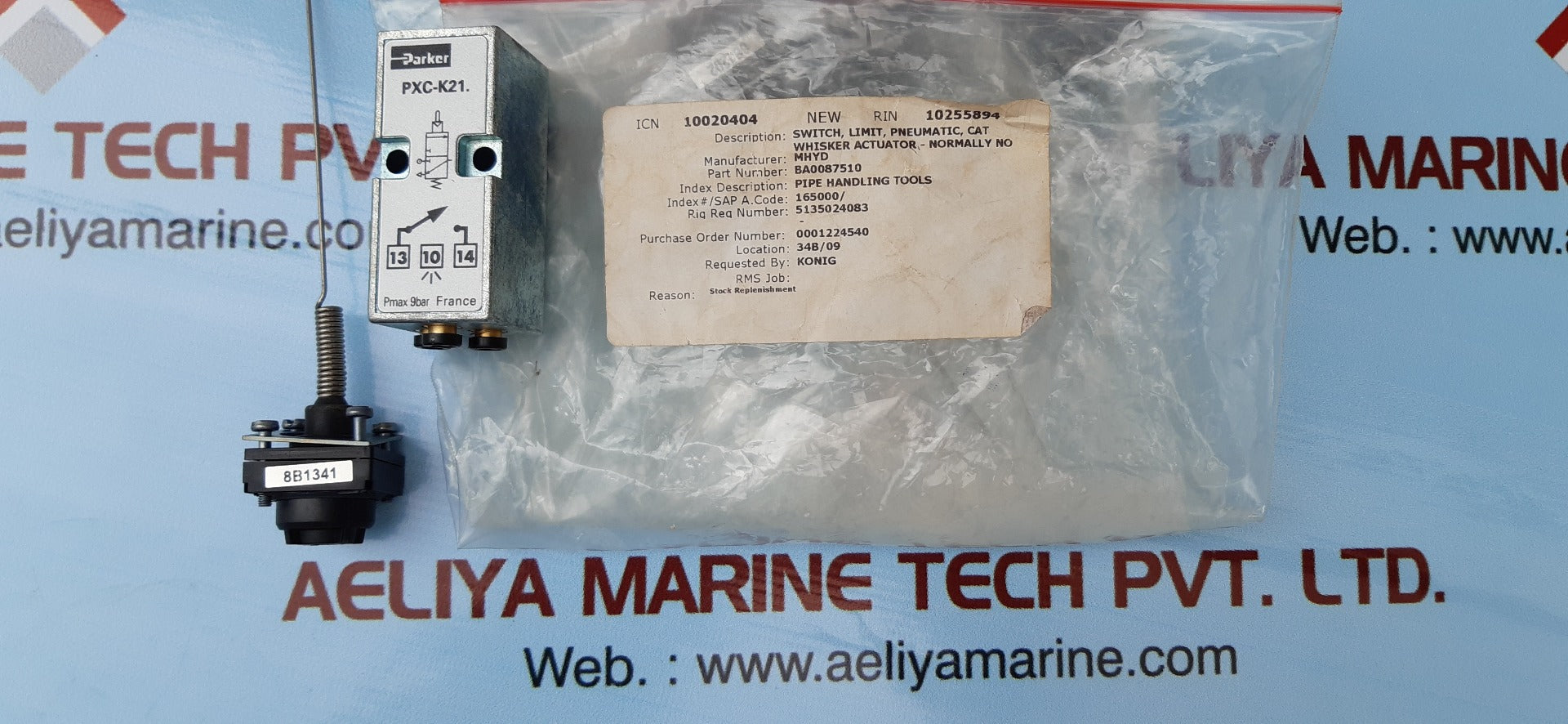 Parker pxc-k21 pneumatic limit switch