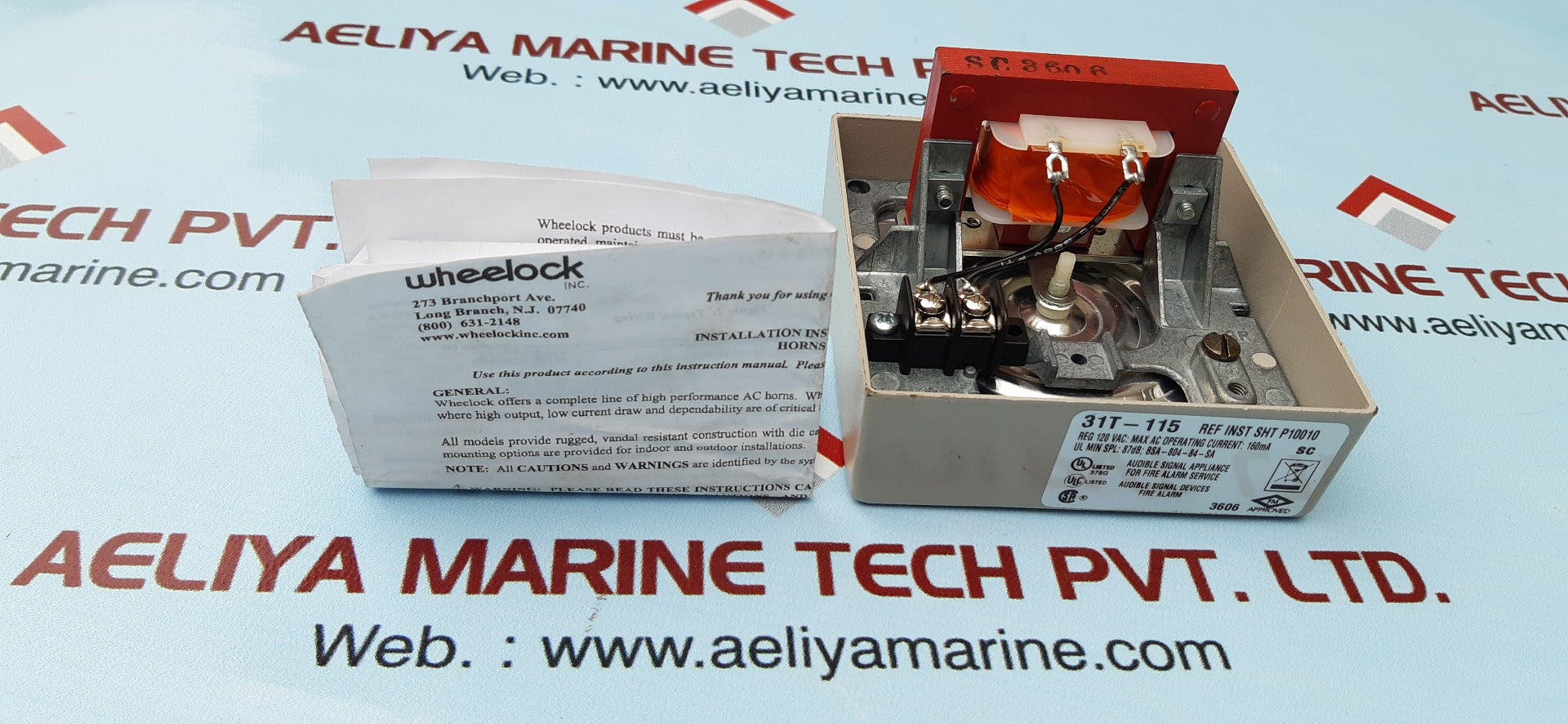 Wheelock 31t-115 fire alarm horn 