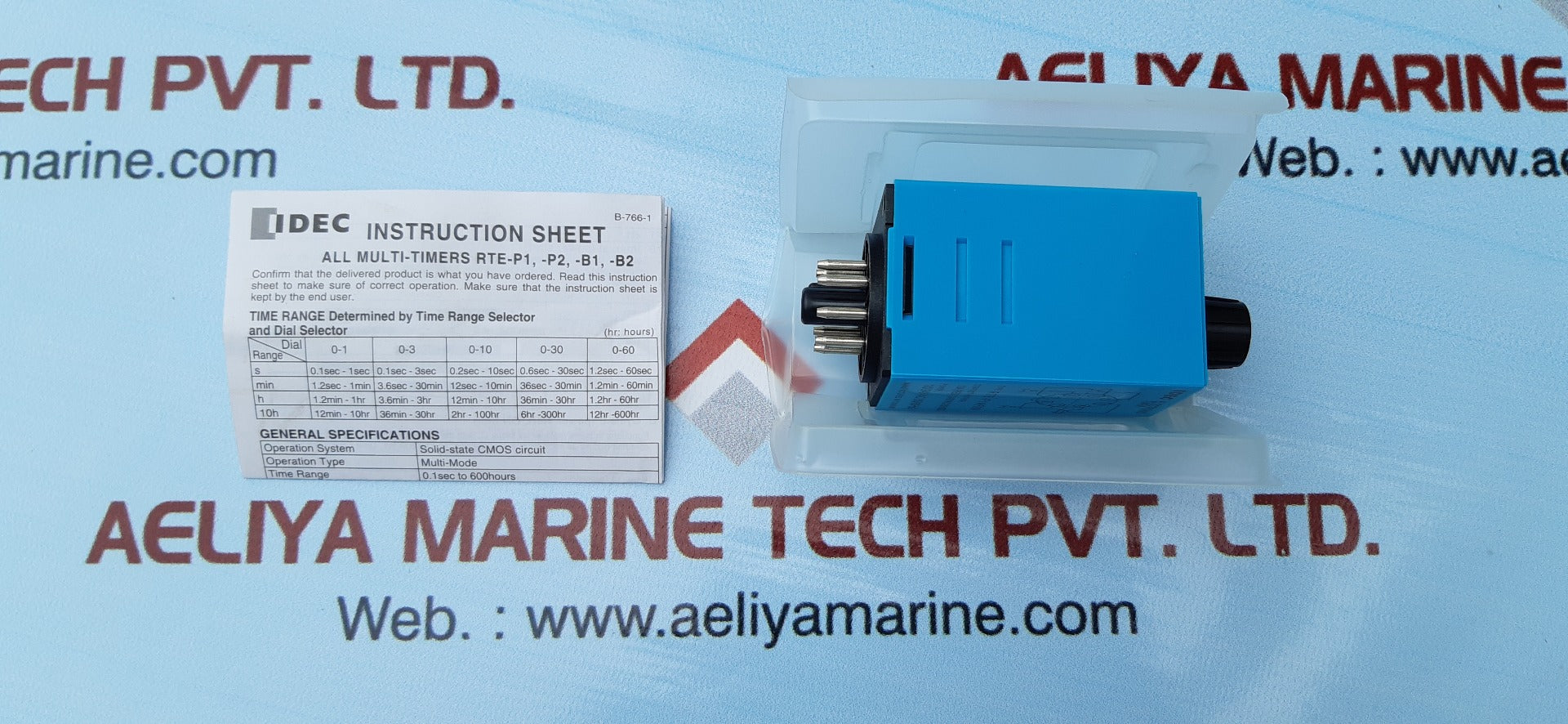 Idec rte-p1af20 electromechanical multifunction timer