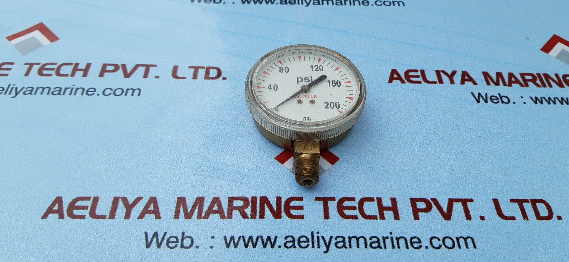 Cpi 05-023-302 brass gauge 0-200 psi