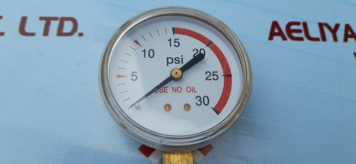 21/2"x30 psi 0-30 pressure gauge
