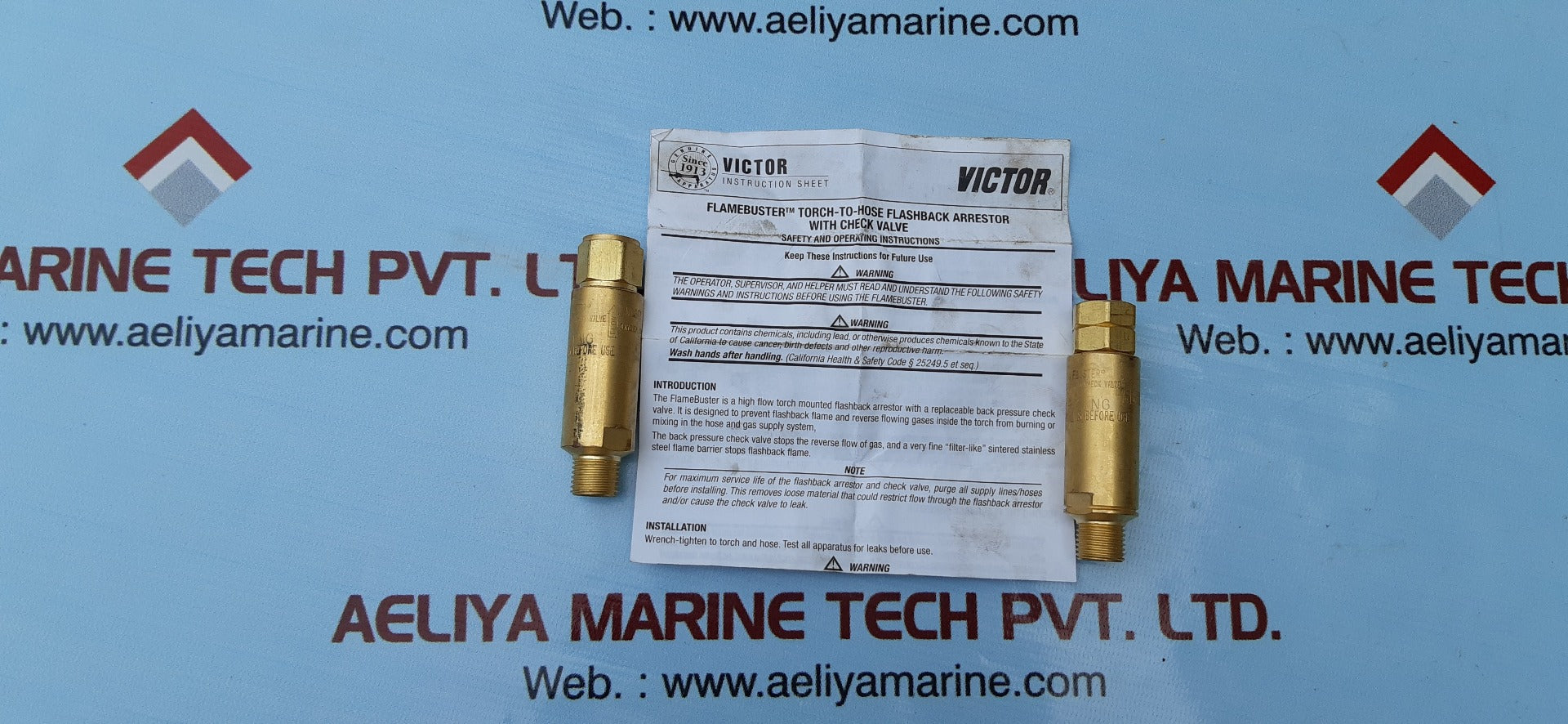 Victor flamebuster torch flashback arrestor