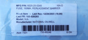 Lot of 6x National oil well 6525-25-0345 16a-d fuse barrier