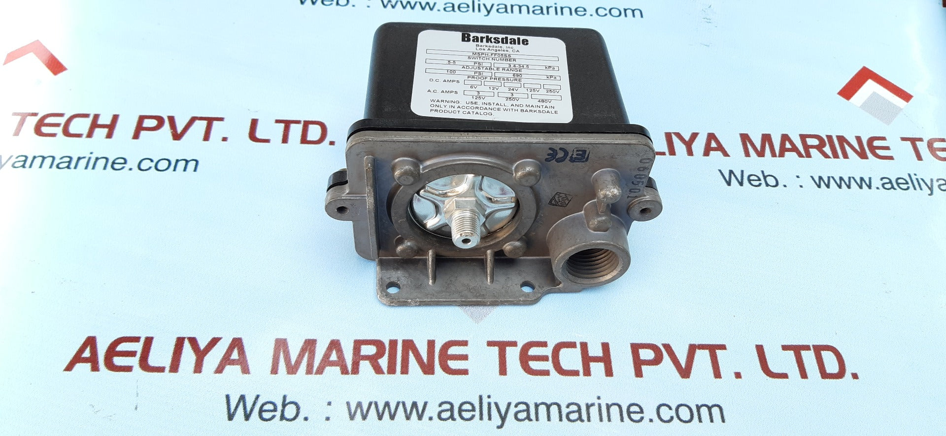 Barksdale msph-ff05ss mechanical pressure switch 100 psi