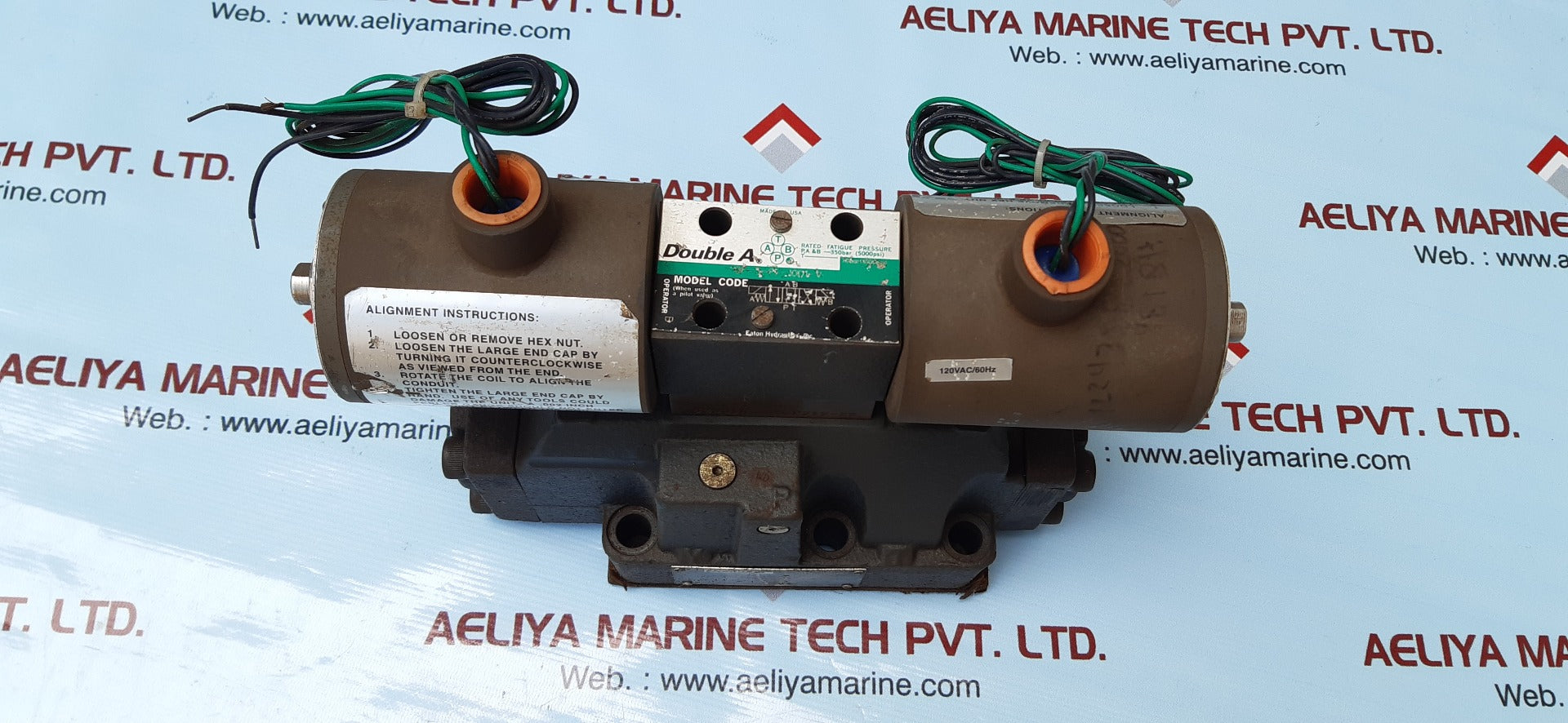 Eaton double a qf-8-c-10b1-t-j-v directional control valve