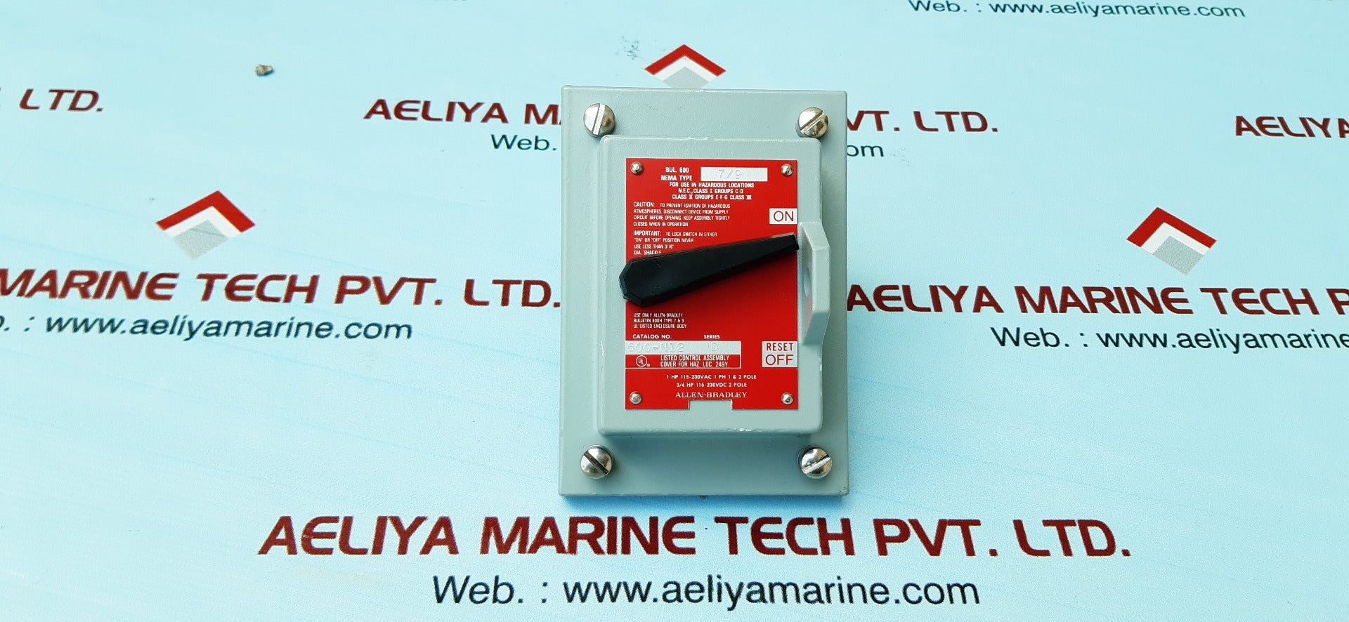 Allen-bradley 600-t0x5 manual motor starter in nema 7-9 enclouser