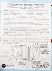 Allen-bradley 600-t0x5 manual motor starter in nema 7-9 enclouser