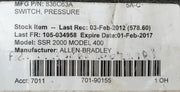 Allen-bradley bulletin pressure control switch 836
