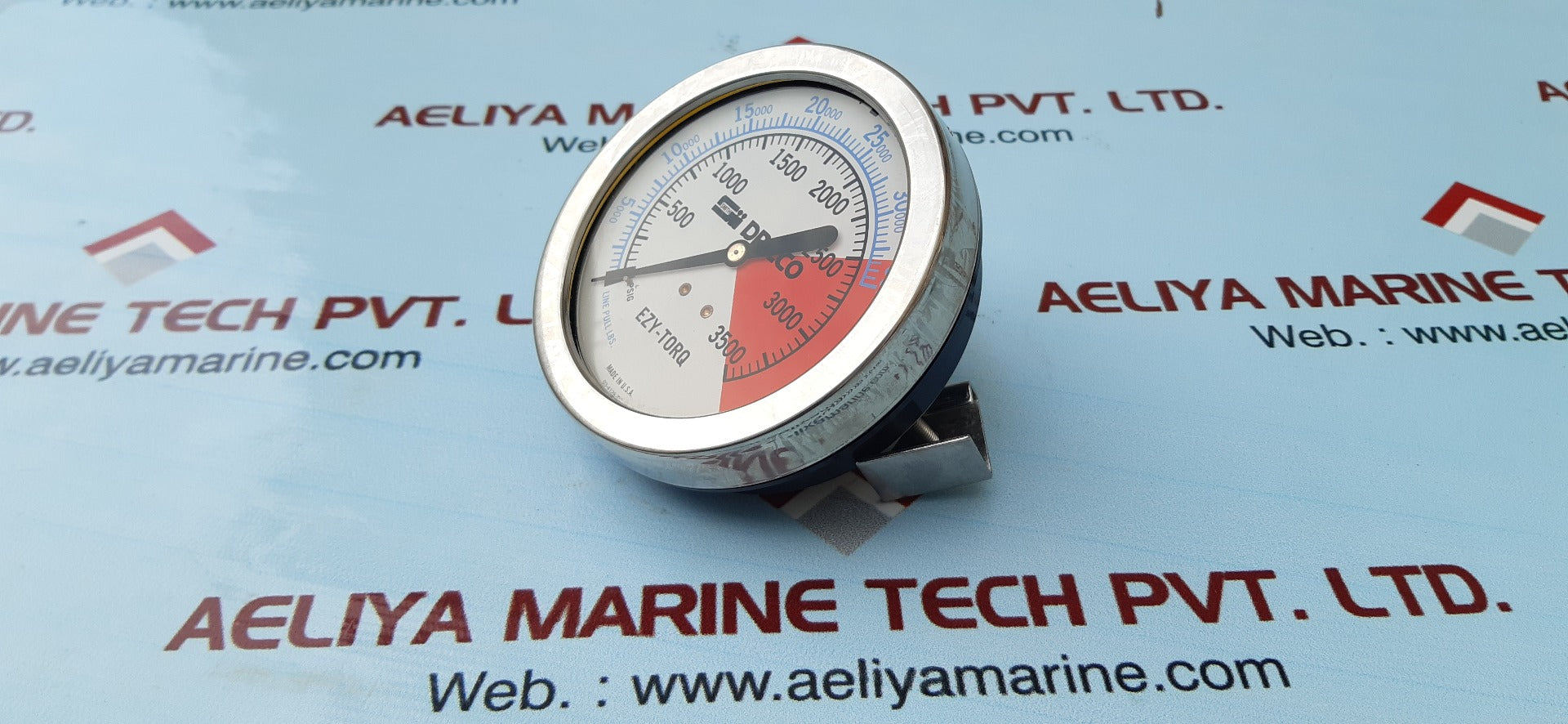 Drilco ezy-torq pressure gauge 0-3000 psi 