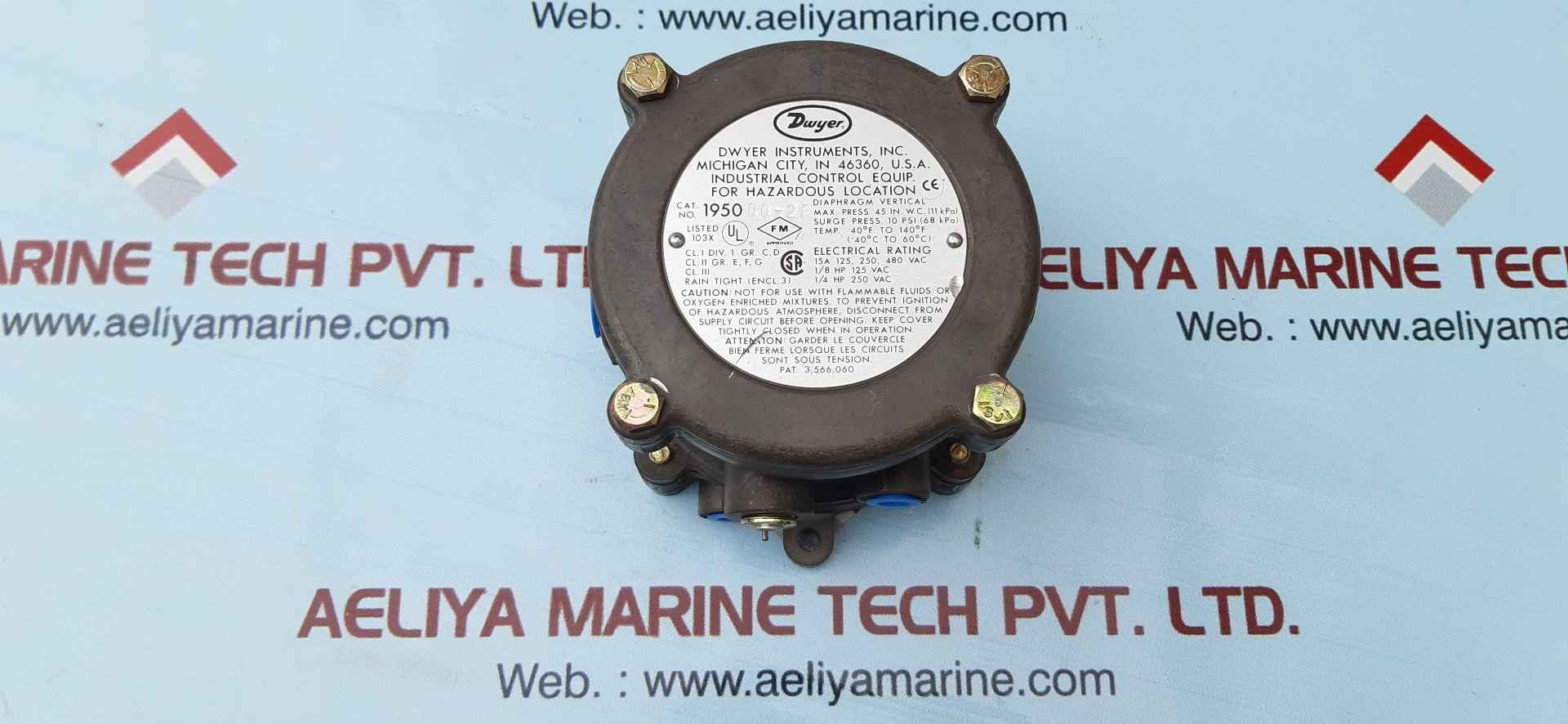 Dwyer 1950 00-2f explosion-proof differential pressure switch