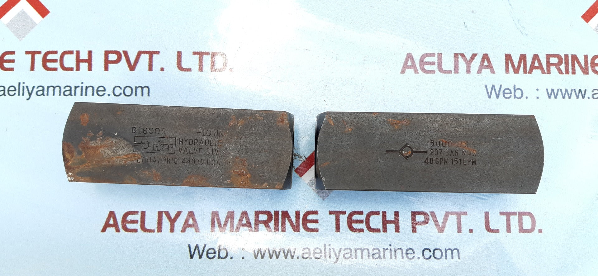 Parker c1600s female check vavle 3000 psi 40 gpm