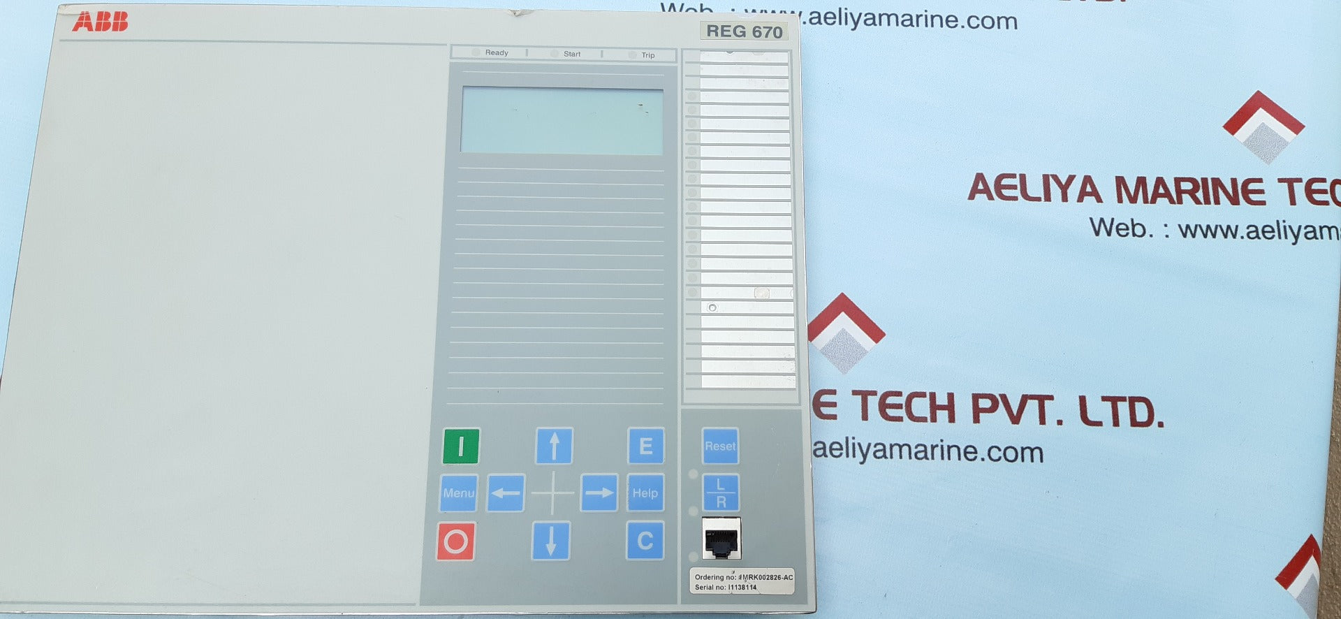 Abb reg670 display 1mrk00008-pb