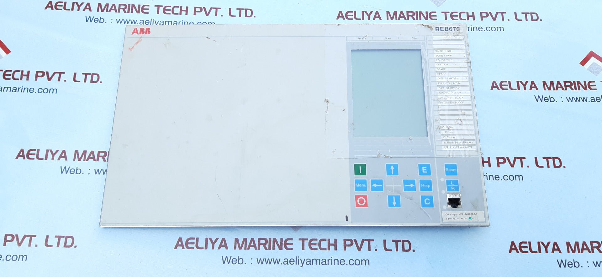 Abb reb670 display 1mrk000008-mb