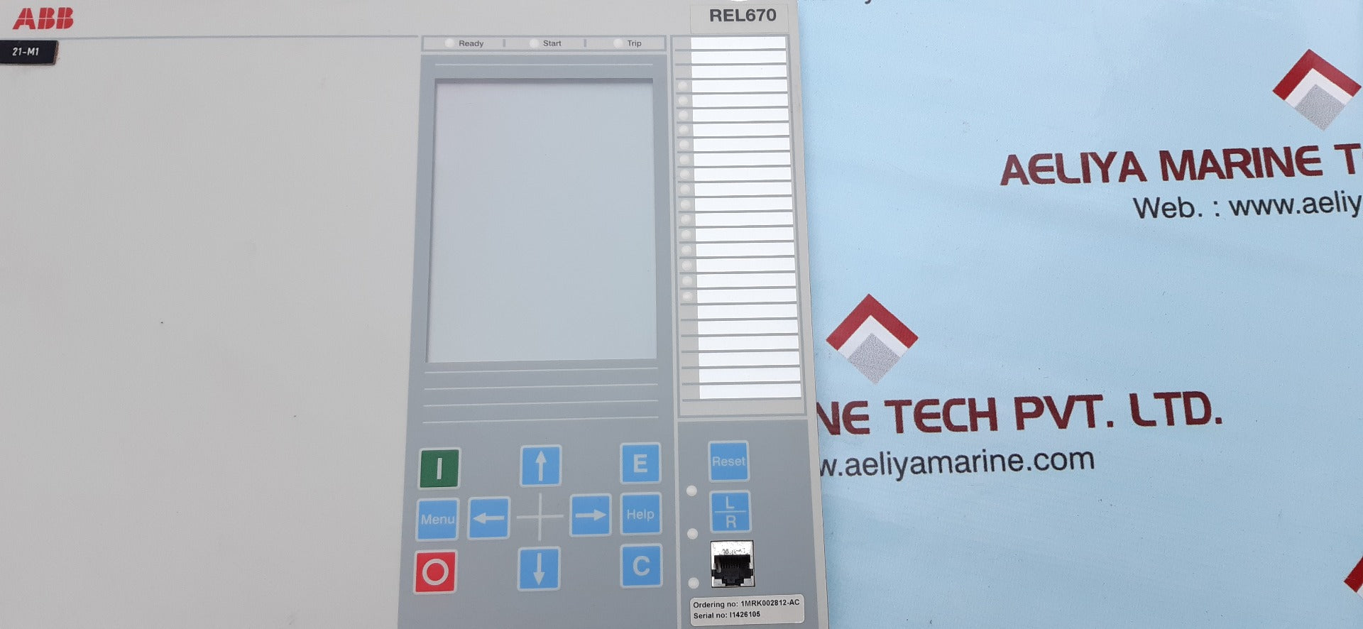 Abb rel670 display 1mrk000008-nbr02 sw rev 2.21