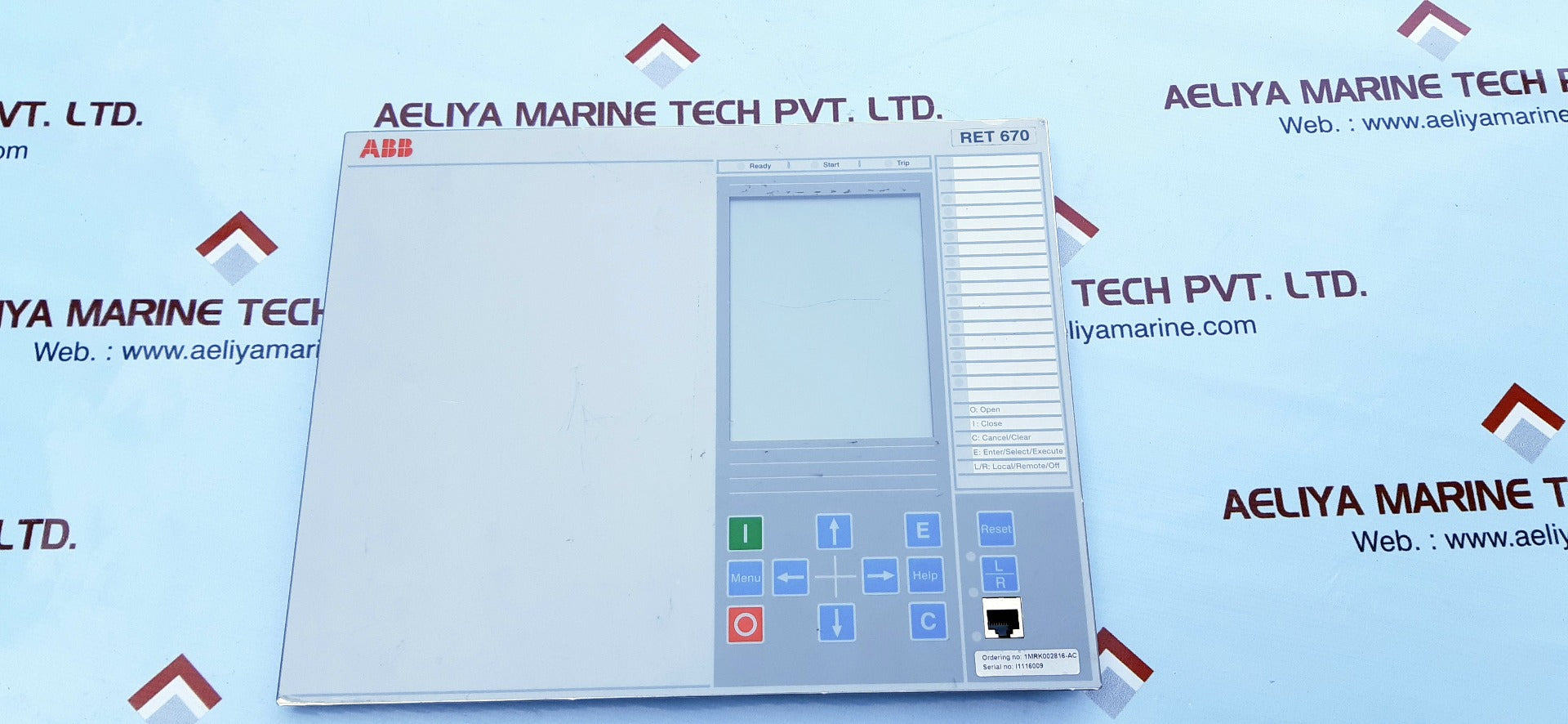 Abb ret670 display 1mrk00008-nb