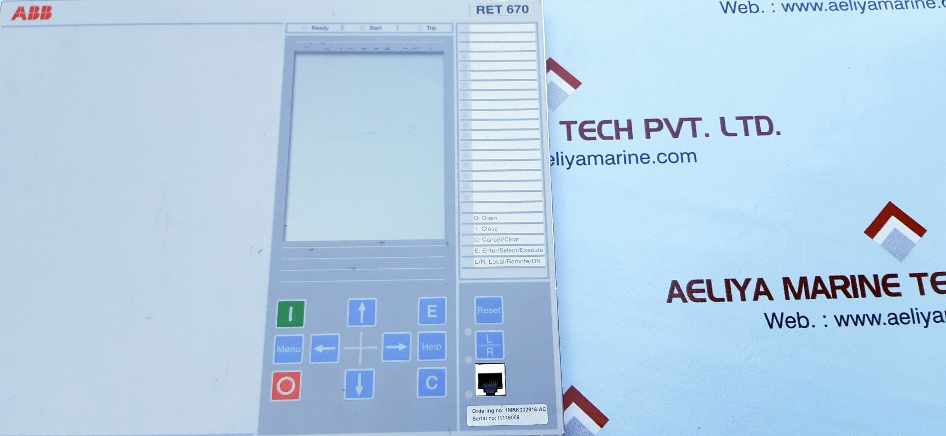 Abb ret670 display 1mrk00008-nb