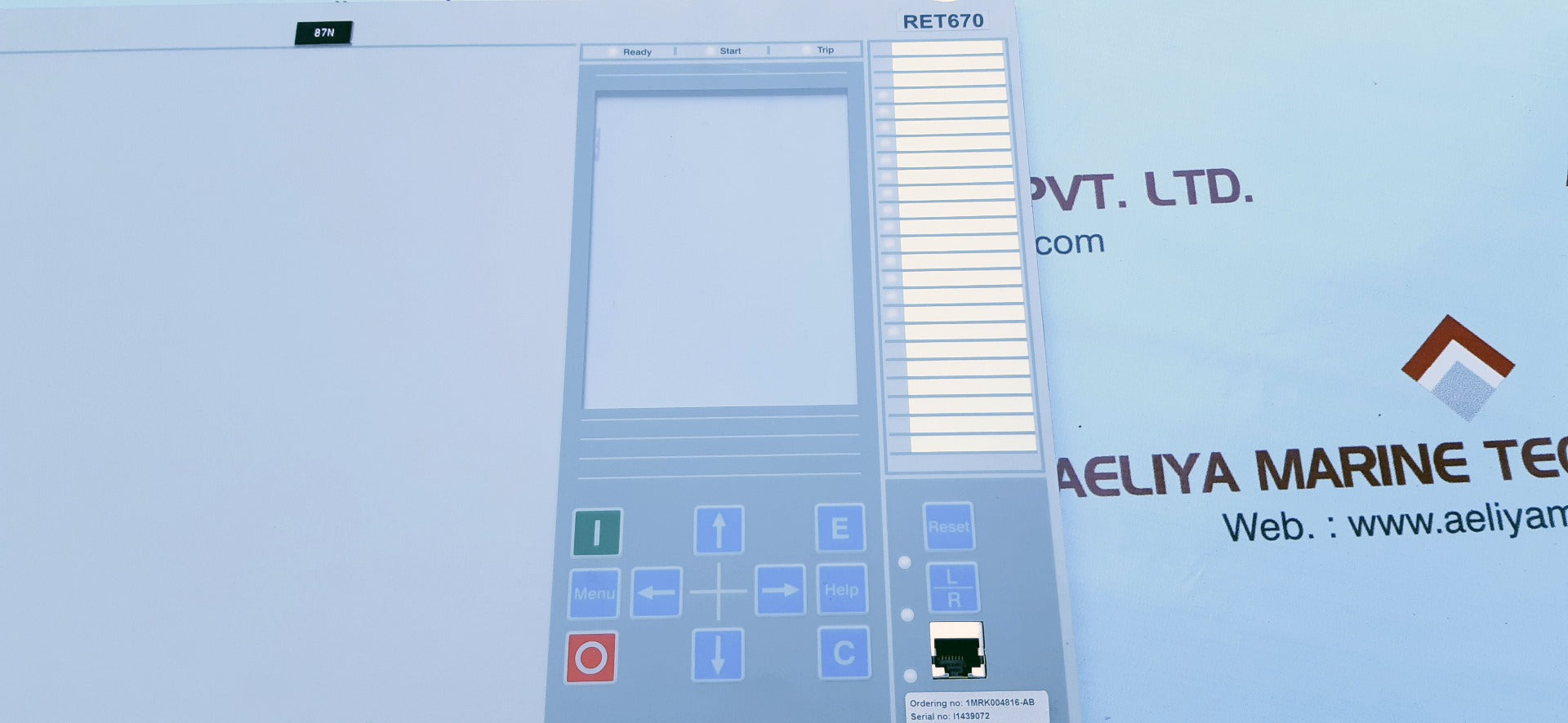 Abb ret670 display 1mrk000008-mbr02