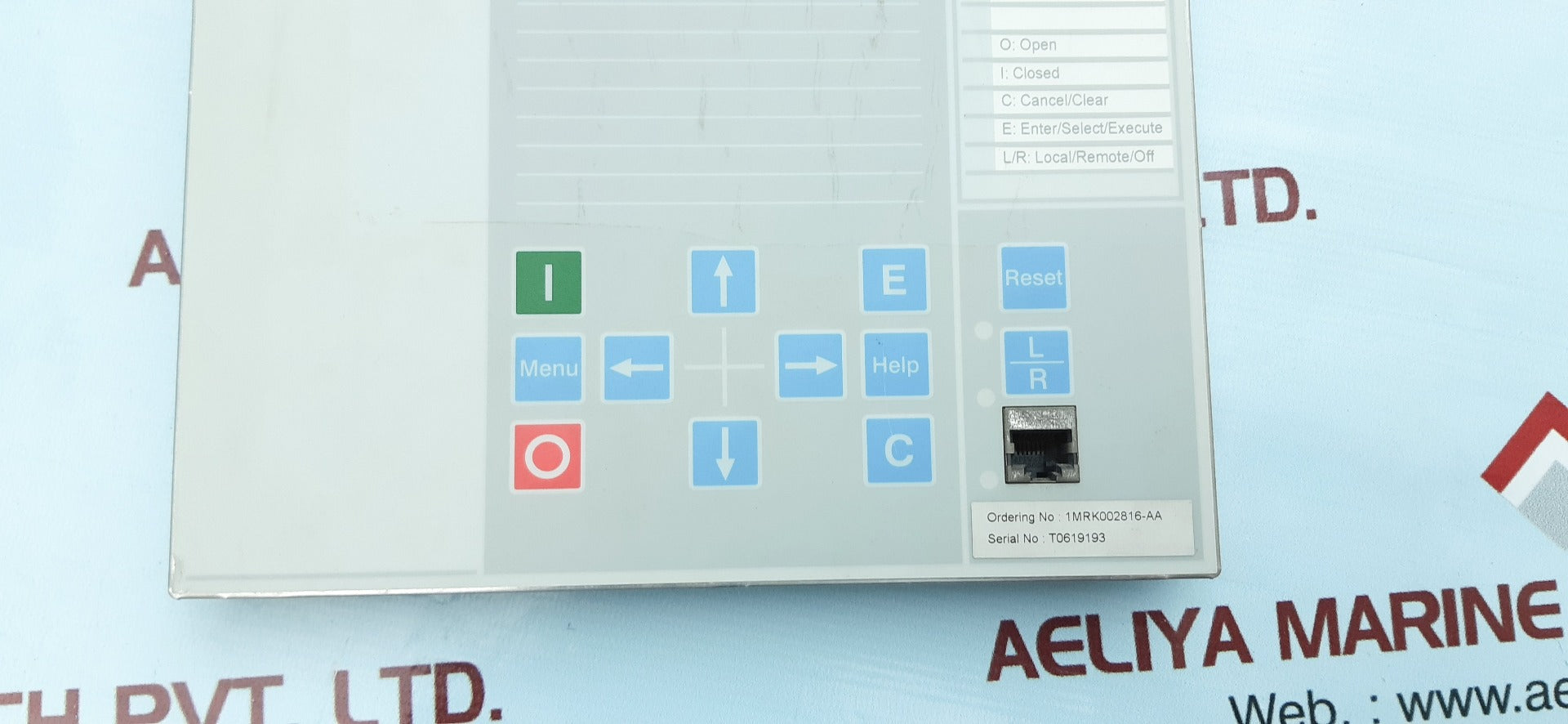 Abb ret670 display 1mrk000008-hb 1/2lqfb rev.r.Io