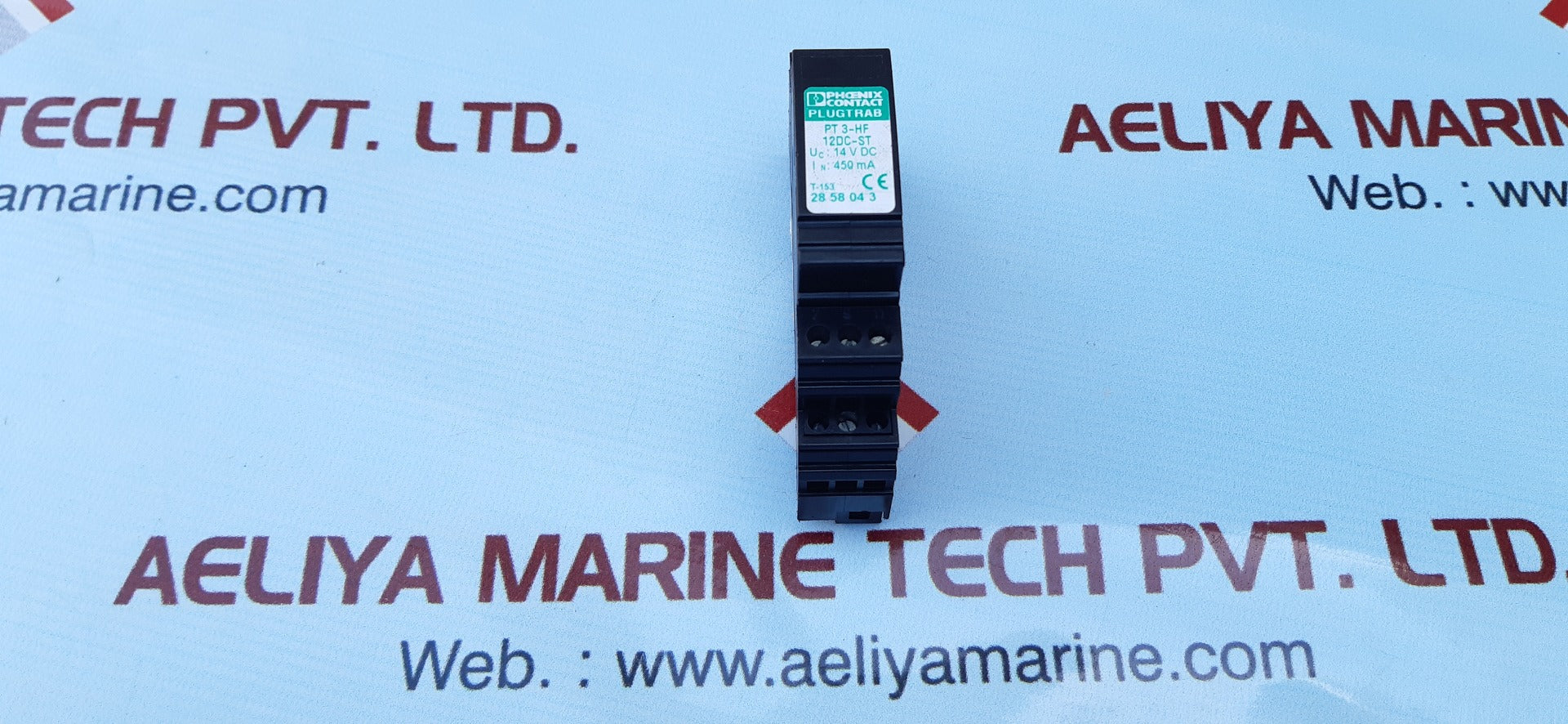 Phoenix contact pt 3-hf surge protection plug 14vdc 450ma