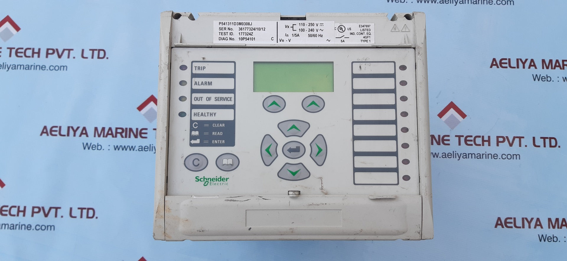 Schneider Electric Micom P541 Overcurrent And Earth Fault Relay P541311D3M0308J