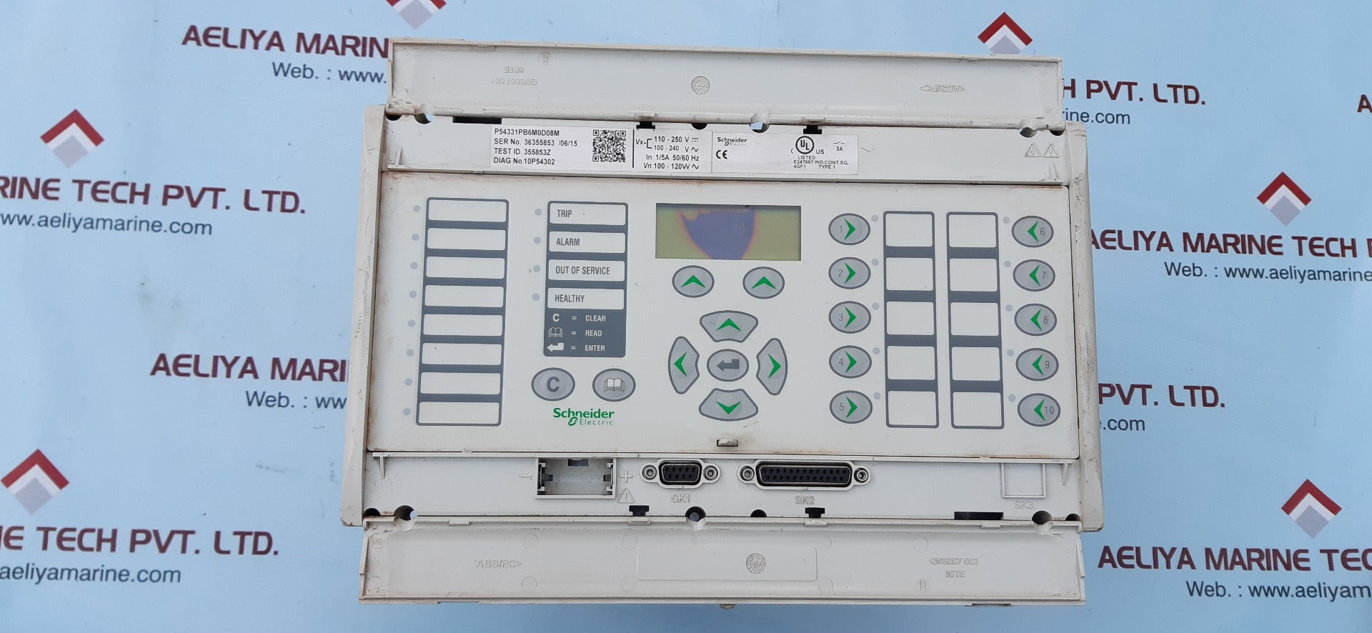 Schneider Micom P543 Current Differential Protection Relay (Not Working)