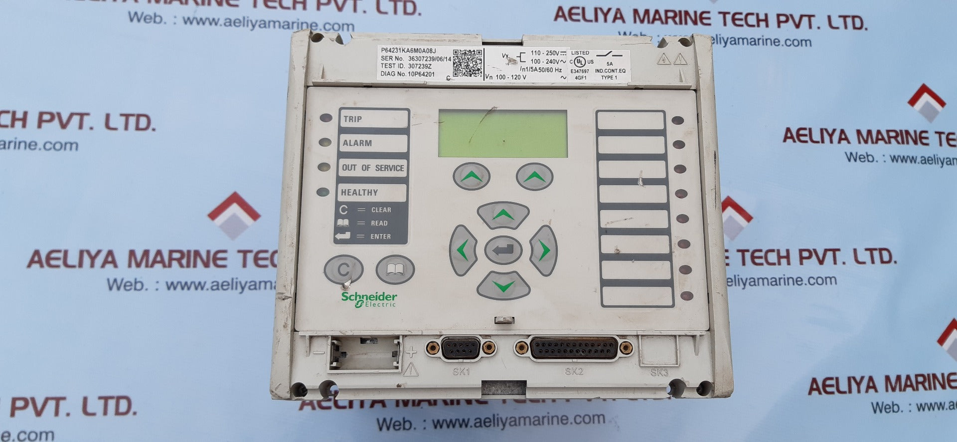 Schneider Micom P642 Protection Relay P64231Ka6M0A08J (Not Working)