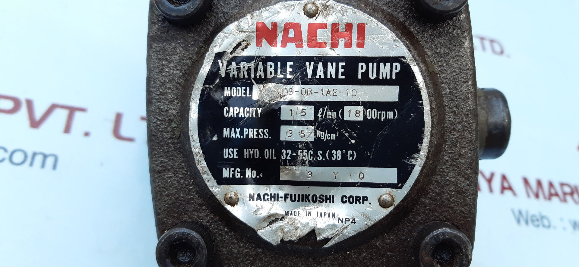 Nachi fujikoshi variable vane pump