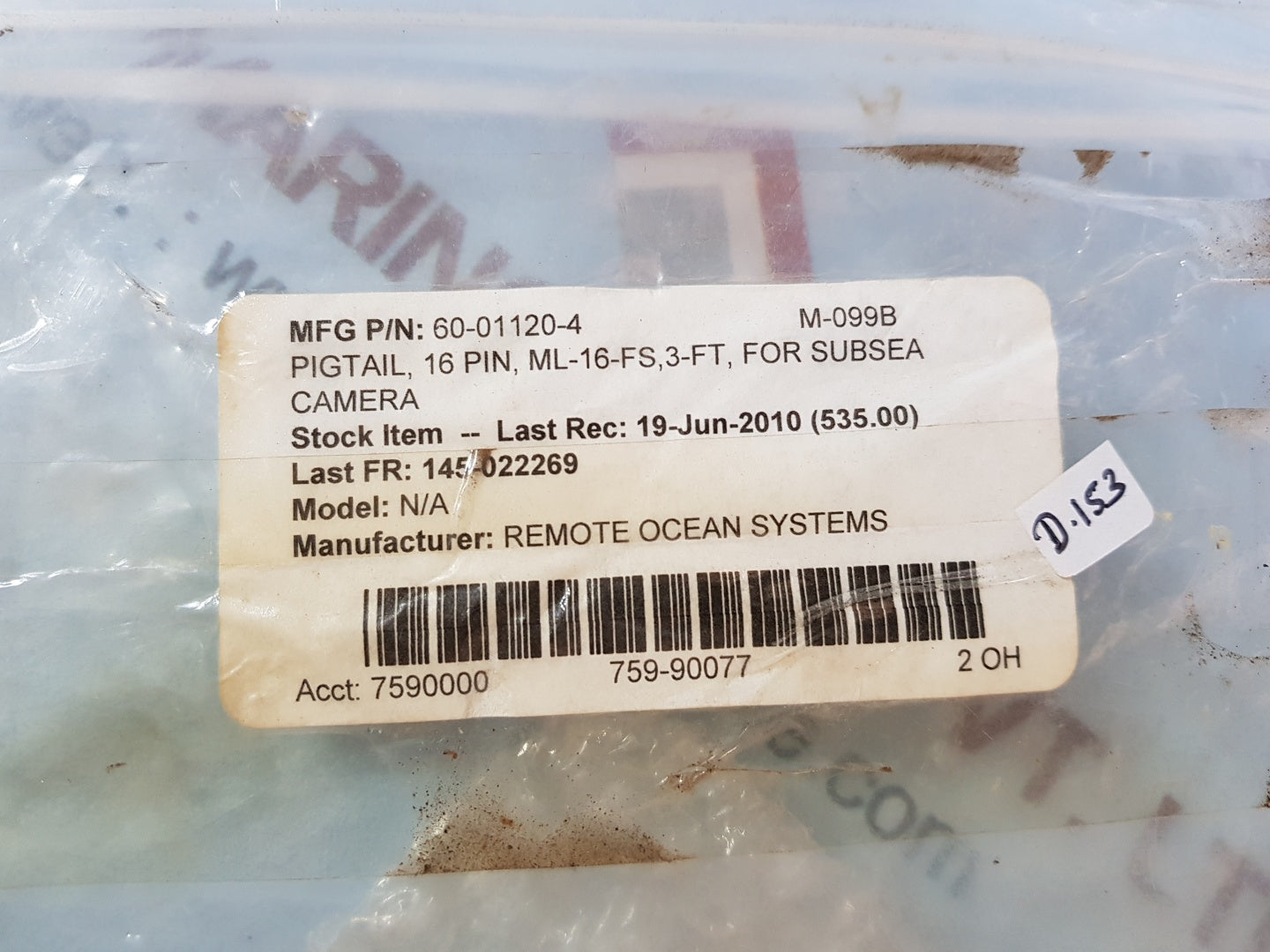 Remote ocean 60-01120-4 subsea camera