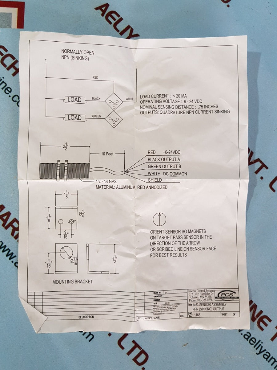 Maxigard 1463 process control system sensor – Aeliya Marine