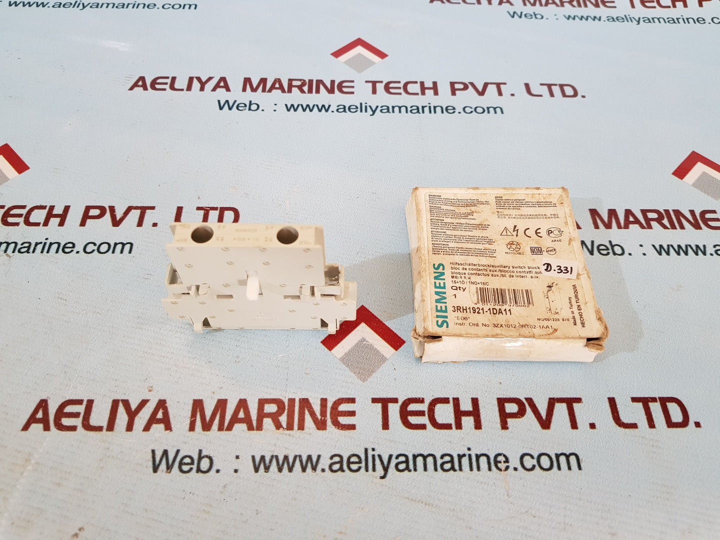 Siemens 3rh1921-1da11 auxiliary switch block