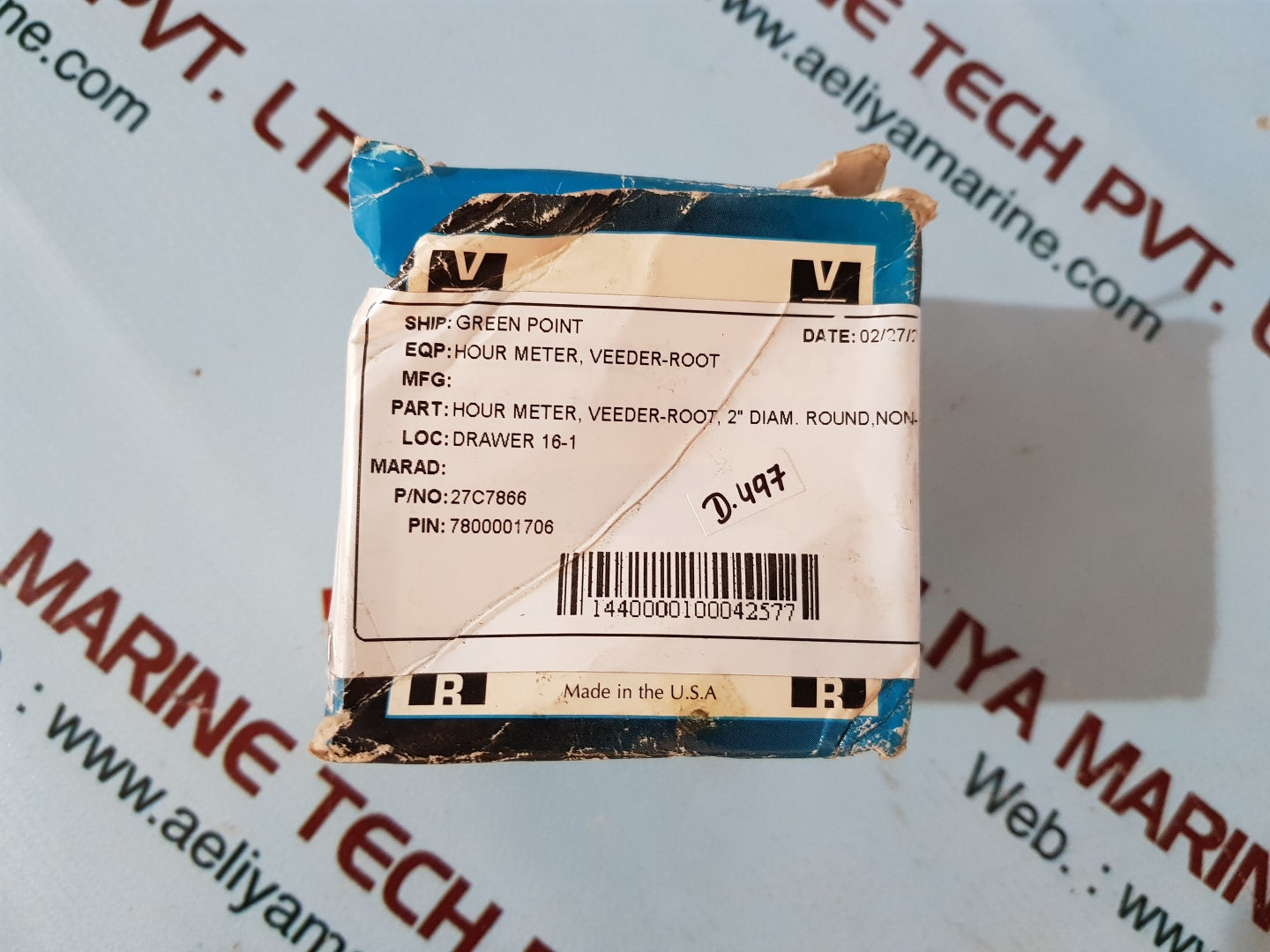 Veeder-root 779526-201 elapsed time indicator