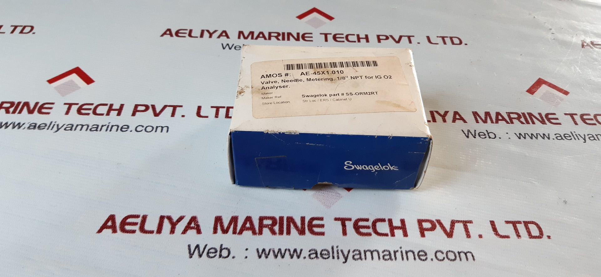 Swagelok Ss-orm2Rt Needle Valve 1/8 Inch