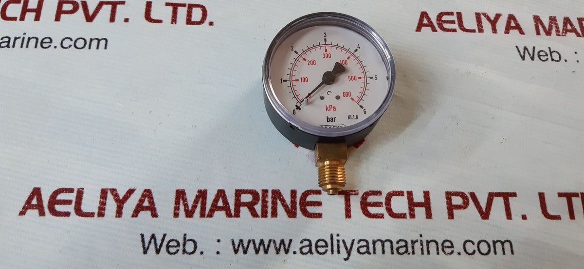 Saacke Kl.1,6 Pressure Gauge 0-6 Bar