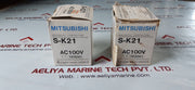 Mitsubishi S-k21 Magnetic Contactor 32A 110V Ac