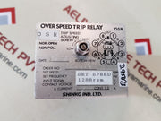 Shinko Over Speed Trip Relay 10-15V 1288Rpm