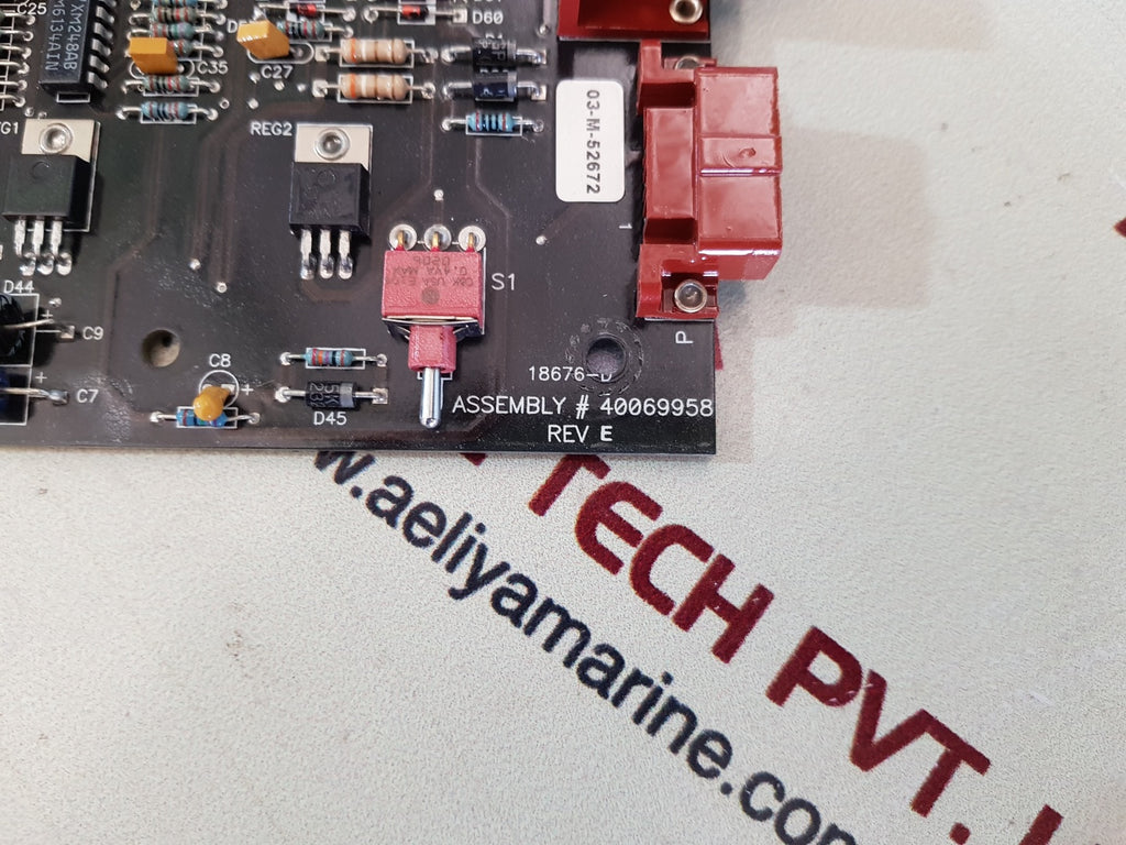Electro-motive Emdec 90-h series interface pcb card 40069958 rev.E ...