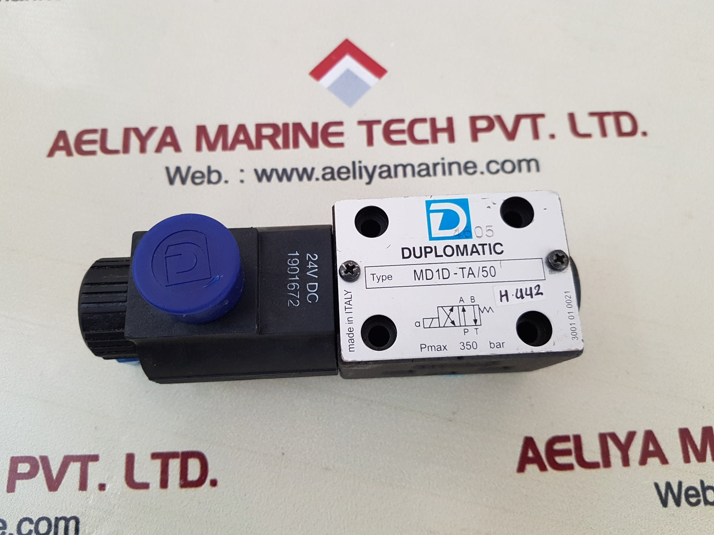 Duplomatic md1d-ta/50 directional control solenoid valve