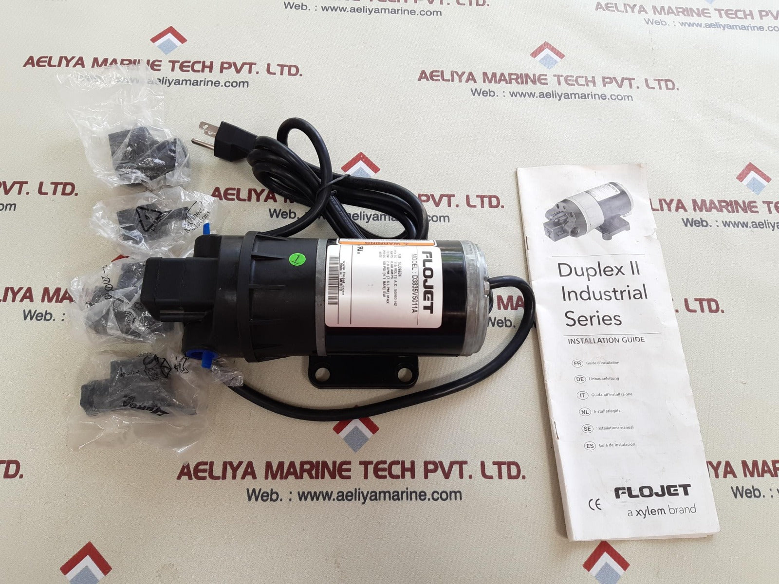 Flojet d3835v5011a duplex ii diaphragm pump 115v 50/60hz