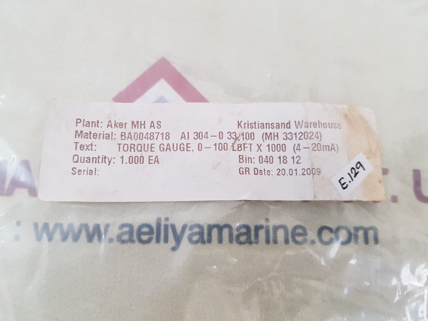 Teck skotselv lb.ft.x 1000 torque gauge