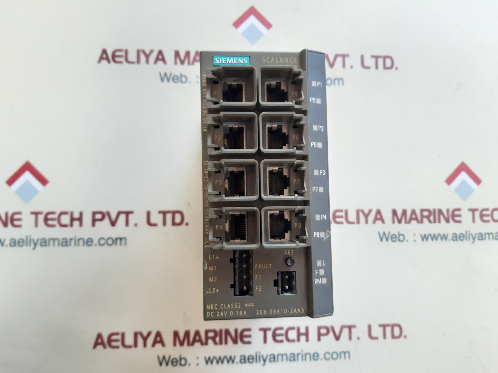 Siemens simatic net scalance x208 6gk5208-0ba10-2aa3 ethernet switch