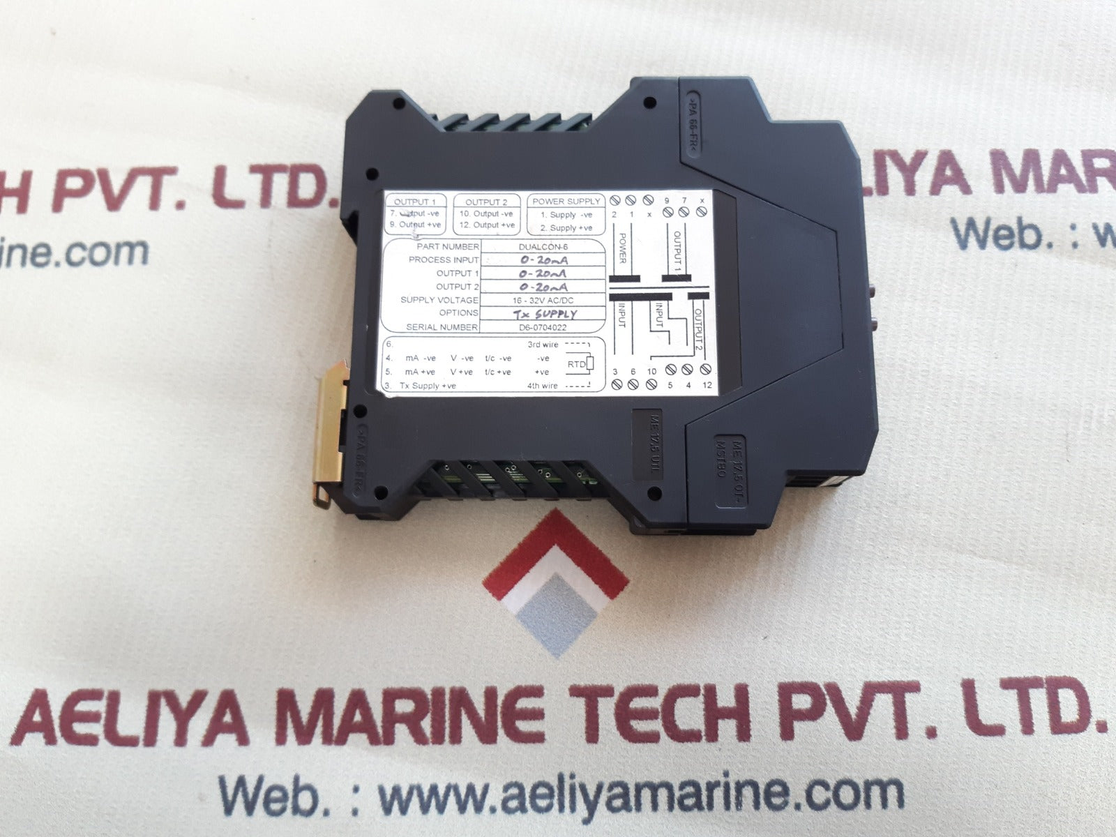 Imo dualcon-6 isolating signal converter